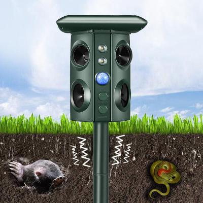 China Viable Electric Cat Guard Machine Ultrasonic Wave Pest Control Mole Snake Mouse Repellent Repellent for sale