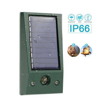 China Factory Disposable Outdoor Solar Training SJZ Animal Party Ultrasonic Monkey Dog Cat Bird Repeller with PIR Sensor Frequency Adjusting for sale