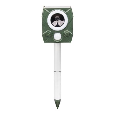 China Disposable PIR Ultrasonic Bird Repeller Animal Reflector with Instant Light and Scary Sound to Chase Away Mouse, Dog, Rabbit, Fox, for sale