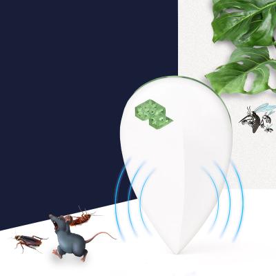 China Disposable Indoor Pest Repel Electronic Ultrasonic Insect Repellent Plug In Mosquito Cockrach Rat Rodent Mouse Mosquito Repeller for sale