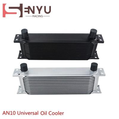 China Usable to Cool Down Engine Oil 7/10 13Row AN10/AN8 Universal Engine Transmission Oil Cooler Racing Performance Aluminum Engine Oil Cooler Blue Black Silver for sale