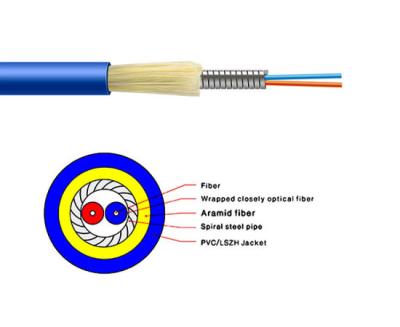 China FTTX GJFJH Indoor Fiber Cable , Single Core Optical Cable for sale