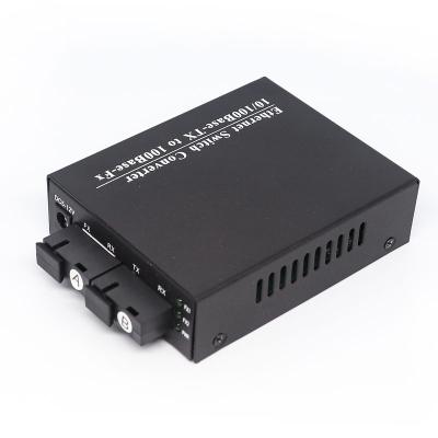 China CTTV Xicom 2F2E 10/100M 24V POE Switch 2 SC RJ45 2 Fiber Ethernet Switch Passive Reverse Media Converter for sale