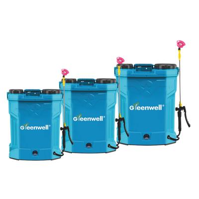 China Greenwell Agriculture Hot Sale 16 Liter 20 Liter 12v Knapsack Agriculture Sprayer for sale