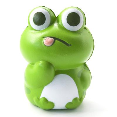 China PU Foam Frog Patch Bands Crush Stress Balls for sale