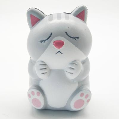 China PU Foam Cat Patch Bands Crush Stress Balls for sale