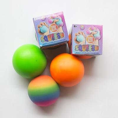 China Squeesh Squeeze Ball Stress Color Changing Sensory Squeeze Toys Squishy Balls For Kids And Adults for sale