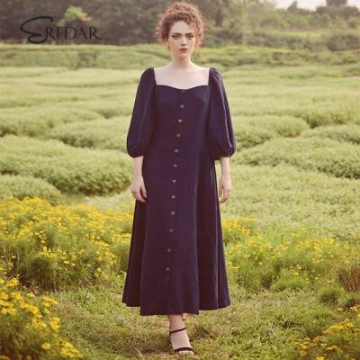 China Anti-wrinkle OEM Manufacturer Custom Design Dress Canvas Girls Wholesale Canvas Clothing Women Dress Summer for sale