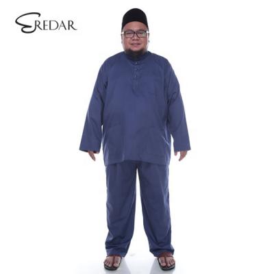 China Customizable Malaysia Traditional Clothing 2019 Fashion Design With Bottom Three Pockets Baju Melayu Malaysia Customized for sale