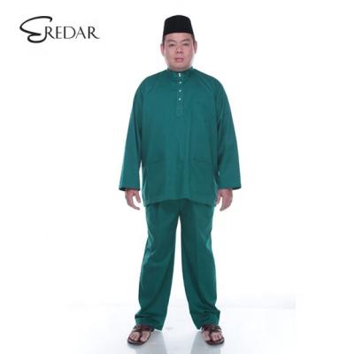 China High Quality Muslim Clothing Mens Customizable Fashion Design With Pockets Baju Melayu Customized for sale