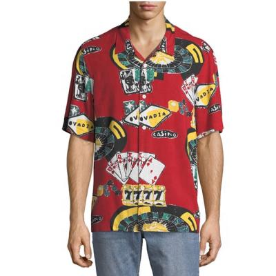 China Hawaii Clothing Mens Design Fashion Anti-pilling Casino Shortsleeve Beach Graphic Shirt High Quality Shirt Men for sale