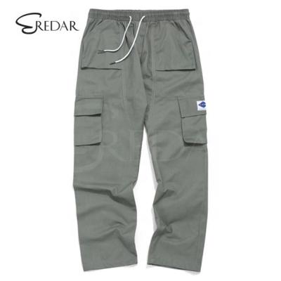 China Hot Wholesale Anti-static Solid Color Cheap Stylish Applique Pockets Men Casual Pants for sale