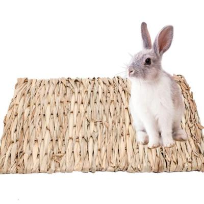 China Rabbit Grass Stocked Chew Mat Small Animals Hamster Nests Bunny House Pad for Rabbits Accessories for sale