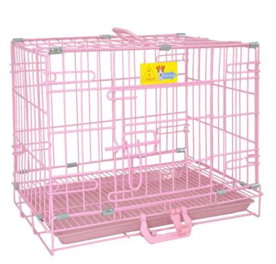 China Wholesale Breathable Pet Cage Dog Iron Wire Cage Supplier Portable Pet Cages Dog Kennel for sale