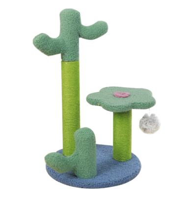 China Viable Cactus Ball Cat Tree Cat Climbing Frame 2021 Pet Hanging Toy For Tree for sale