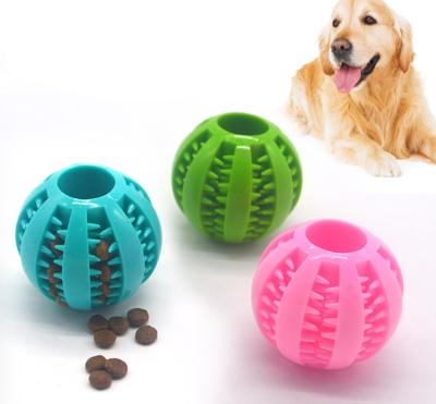 China Viable Pet Toy Rubber Chew Ball Dog Toy Indestructible Dog Teeth Cleaning Toy for sale