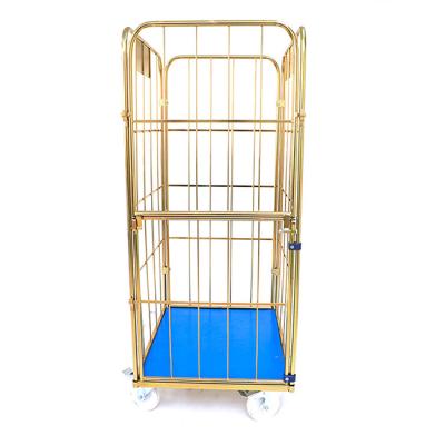 China Wholesale Stackable Heavy Duty Stainless Steel Hospital Rolling Laundry Cart With Wheel for sale