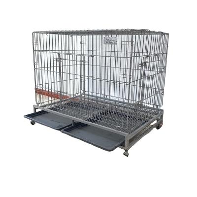 China Large Breathable High Quality Cheap Steel Wire Mesh Roll Cages For Kennel Durable Pet Cage for sale