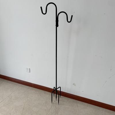 China Traditional Hot Tour Detachable Shepherd Hook Steel Tube Double Heads For Outdoor for sale