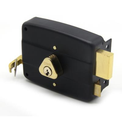 China Middle East Door Rim Waterproof Brass Cylinder Lock Anti-theft Rim Lock for sale