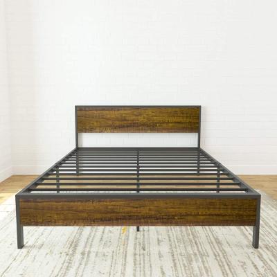 China Adjustable Wholesale Bedroom Furniture Modern Double Bed (Other) Metal Frame Bed for sale