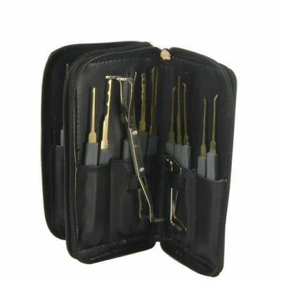 China Goso Locksmith Training Skill Wholesale 24pcs Locksmith Supplies Lock Pick Tools Lock Set for sale