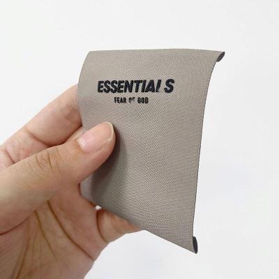 China Sustainable Custom Apparel Labels Woven Label Transfer Printing Silicone Police Garment And Processing Accessories for sale