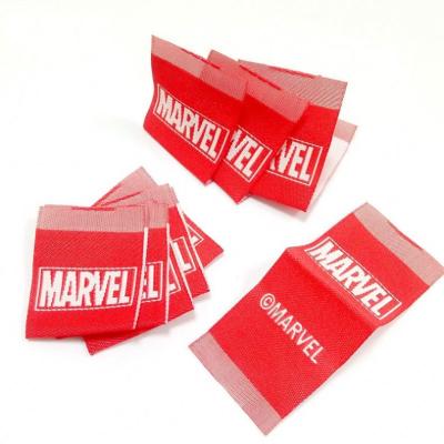 China Viable Wholesale Custom Name Logo Clothing Woven Edge Label For T Shirt for sale