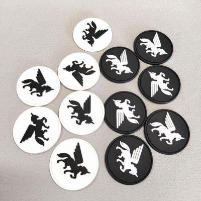 China Viable Custom Name Logo 3d Letter Mark Machine Maker Labels Soft PVC Apparel Labels Soft Rubber Silicon Silicon With Stitching for sale