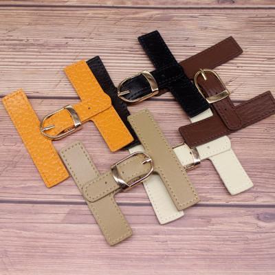 China New Arrival Viable Adjustable Metal Caadhy Leather Pairs Button Coat Wool Anorak Button Clothing Belt Buckle Leather Spot for sale