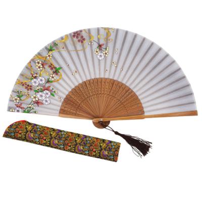 Chine Fan en bambou de main de petit tissu classique écologique pour le modèle adapté aux besoins du client par promotion d'affaires à vendre