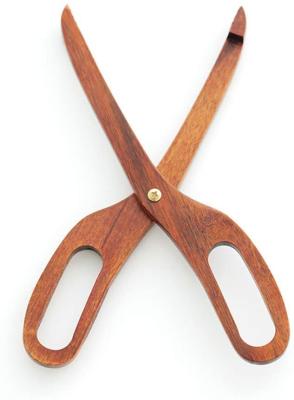 China Creative Wooden Cooking Utensils Multipurpose Bread Clip Kitchen Food Scissors for sale