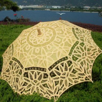 China Sunshade Lace Wedding Parasol Umbrella 42cm Decorative Multicolor for sale