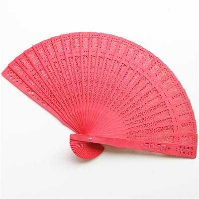 China Personalized Foldable Hand Fans Custom Colorful Sandalwood Folding Hand Fan for sale