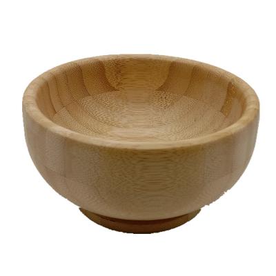 China Fruits Salad Serving Bamboo Wood Salad Bowls Natural Organic for sale