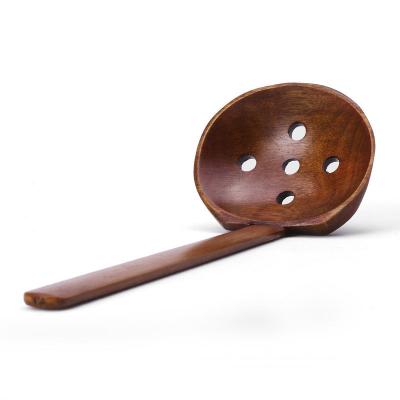 China Korean Wooden Cooking Utensils Hot Pot Tortoise Shell Colander Strainer Spoon for sale