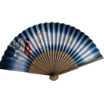 China Bamboo Customized Hand Fans Print Fabric Ladies Fan Small Fan for sale