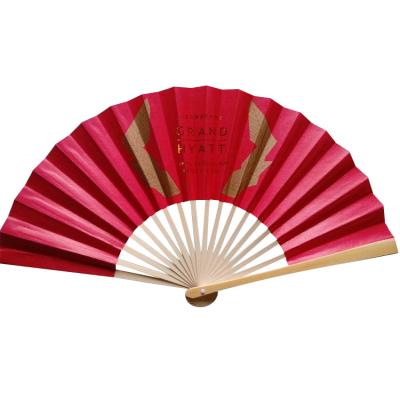 China Printed Paper Customized Hand Fans Folding Light For Daily Life for sale