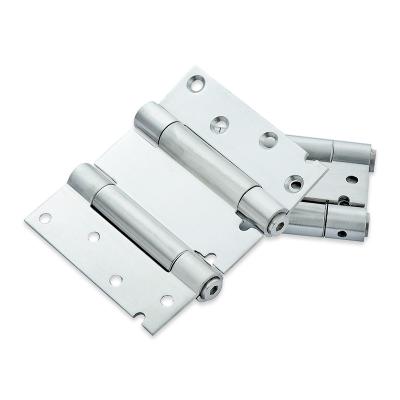 China Long Life Stable Stainless Steel Double Spring Casting Hinges With Buffer Operate Auto Closed Hinge For Door Cabinet for sale