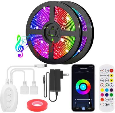 China Modern Led Strip Light Music Strip Light APP Smart Control Warm Soft SMD 5050 RGB Soft Strip Light for sale