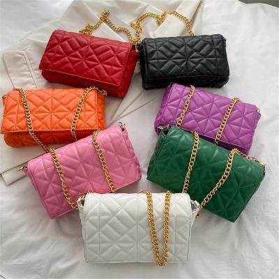 China High quality women match all handbag fashion diamond armpit bag embossed diagonal texture high quality shoulder bag for sale