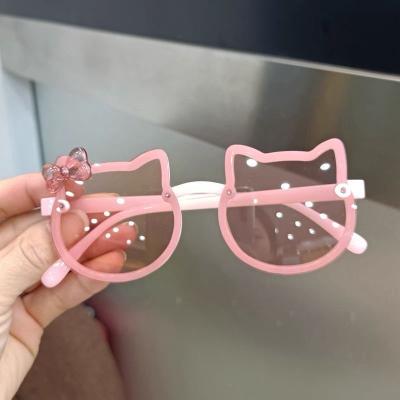 China Cute Children's Cat Ears Princess Baby Sunshade UV Protection Polarized Sunglasses Environmentally Friendly for sale