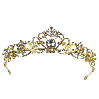 China Environmentally Friendly Fashion Diamond Tiara Crowns Hair Accessories For Wedding Party Tiaras Crystal Crowns for sale