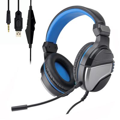 China Factory Supplier New Product Adjustable Led Band Backlit Led Light RGB Gamer Gaming Headset Earphones for sale