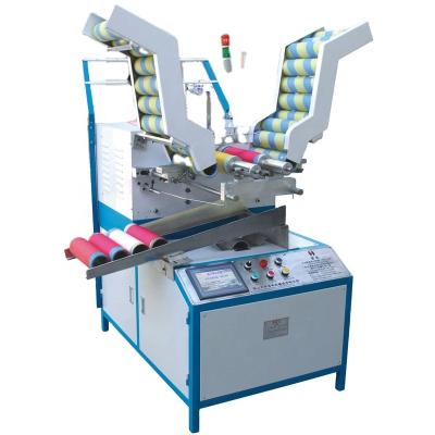 中国 Automatic high speed paper bobbin tape thread splitting rewinder textile lace ribbon loom pulling yarn winding winder machine 販売のため