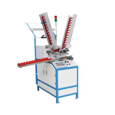 China Two heads Single layer automatic yarn bobbin machine PLC control thread winder for winding polyester yarn wefting machine for sale