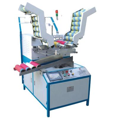 China HRD-839 Bangladesh client shipped Automatic big paper spool winding machine for elastic yarn Te koop