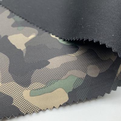 China 100% bonded softshellnfor 2021 Waterproof Softshell Fabric Dewspo High Quality Camouflage Garment Fabric for sale