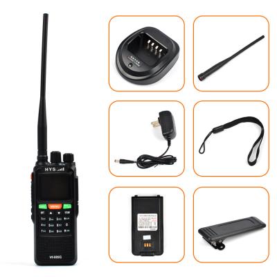 China Dual Band Long Distance Walkie Talkie 7.4V 4500 Mah Handheld Ham Radio Two Way Radio Support 10W GPS for sale