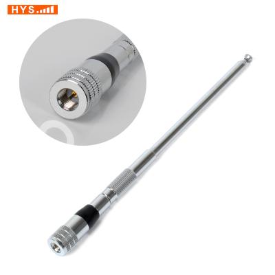 China Stainless Steel Antenna 136 Sections VHF 5 174MHz Telescopic Antenna Male Two Way Radio Antenna For Walkie Talkie for sale